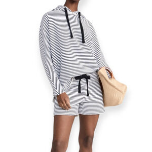 Frank & Eileen Kane Capelet Navy French Stripe Hoodie Size Small